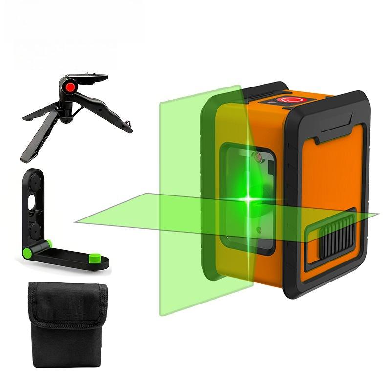 Portable Mini 2-Line Laser Infrared Leveling Tool High-Precision Bright Green Line Projector Kit
Portable Mini 2-Line Laser Infrared Leveling Tool High-Precision Bright Green Line Projector Kit