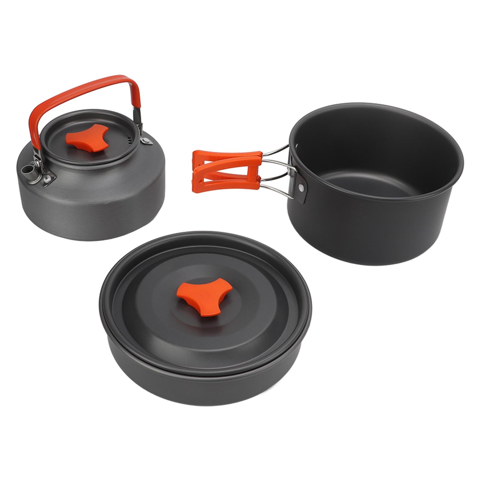 Набор для приготовления пищи на природе с сумкой для хранения чайника и сковородой. Портативный набор посуды для кемпинга на 2–3 персоны. L
Набор для приготовления пищи на природе с сумкой для хранения чайника и сковородой. Портативный набор посуды для кемпинга на 2–3 персоны. L