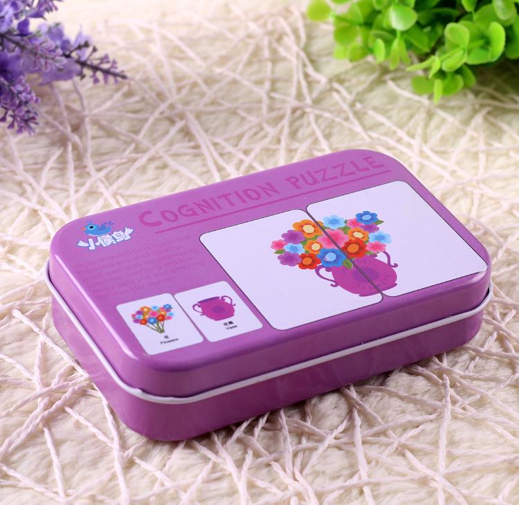 Tin Box Early Education Matching Cards - Baby Literacy & Cognitive Toy for Ages 0-3 (ZSB02)
Tin Box Early Education Matching Cards - Baby Literacy & Cognitive Toy for Ages 0-3 (ZSB02)