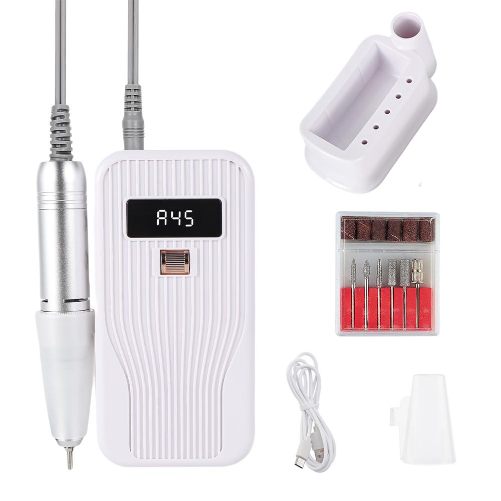 45000RPM Wireless Use Nail Drill Machine 2400mAh Nail Drill Milling Sander Nail Art Manicure Grinder Nail Polisher Cutter Kit белый
45000RPM Wireless Use Nail Drill Machine 2400mAh Nail Drill Milling Sander Nail Art Manicure Grinder Nail Polisher Cutter Kit белый