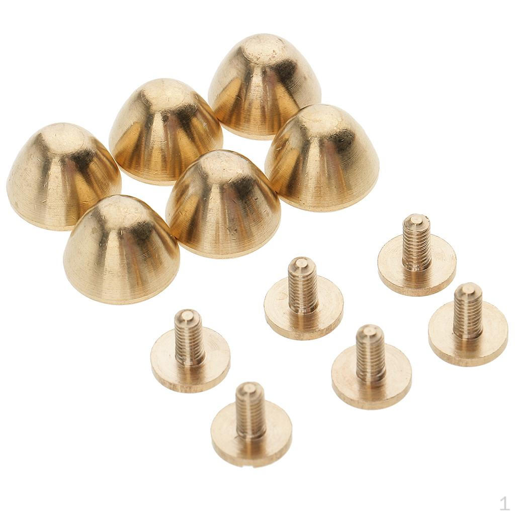 6 Pieces Brass Cone Studs Rivets Press Pins DIY Leather Crafts 12x9 mm
6 Pieces Brass Cone Studs Rivets Press Pins DIY Leather Crafts 12x9 mm