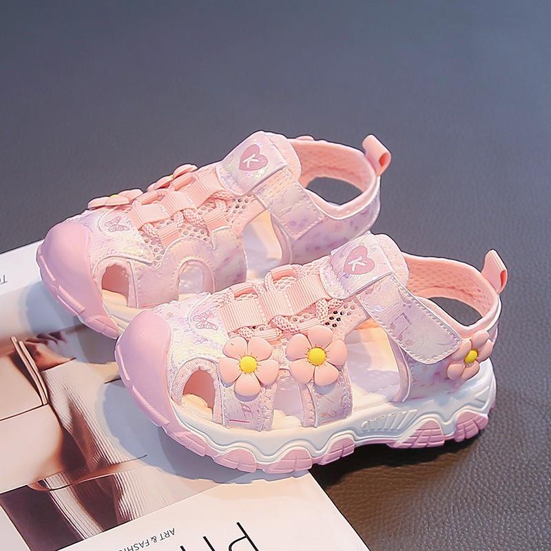 Summer Girls Floral Princess Sandals Soft Sole Non-slip Closed Toe Beach Sports Shoes 37
Summer Girls Floral Princess Sandals Soft Sole Non-slip Closed Toe Beach Sports Shoes 37