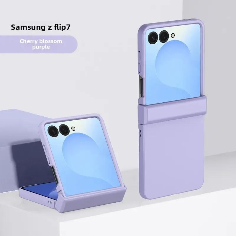 with Hinge Protective Phone Case for Samsung Z Flip 7 fe 6 5 4 3 Flip7 Flip6 Flip5 Cover Solid Color Skin Feel Galaxy Z Flip5 фіолетовий
with Hinge Protective Phone Case for Samsung Z Flip 7 fe 6 5 4 3 Flip7 Flip6 Flip5 Cover Solid Color Skin Feel Galaxy Z Flip5 фіолетовий
