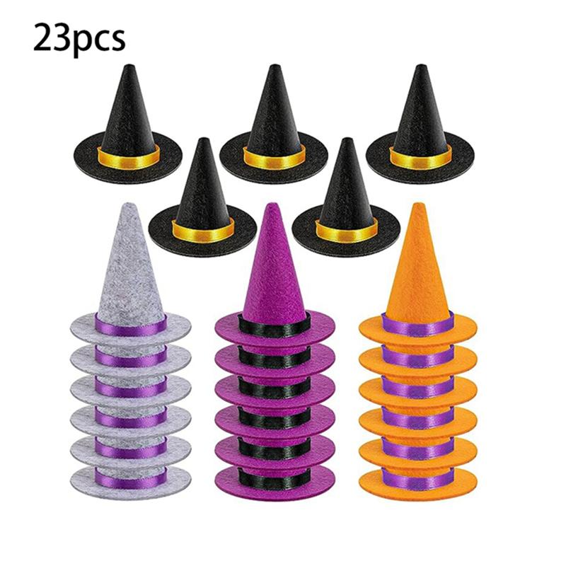 23 PCS Mini Witch Hats Halloween Felt 4 Color Witch Hats Felt Witch Hats Halloween Wine Bottle Party Decoration China Mainland
23 PCS Mini Witch Hats Halloween Felt 4 Color Witch Hats Felt Witch Hats Halloween Wine Bottle Party Decoration China Mainland