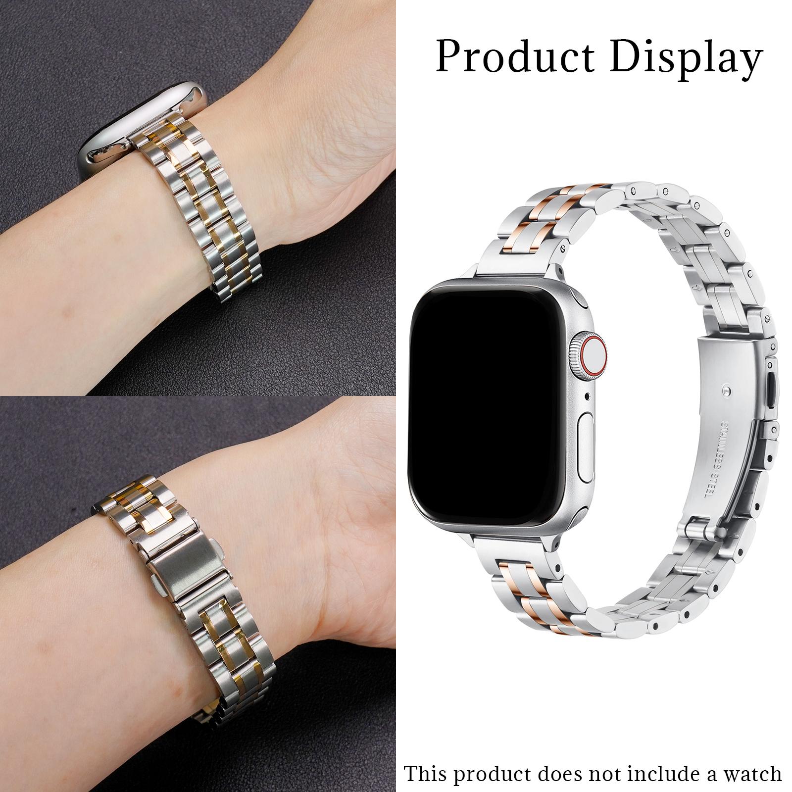 Metal Watch Band for iWatch Ultra/SE/11-1 For 38/40/41/42mm Silver & Golden For Apple Watch Strap Watch Accessories 38 40 41mm
Metal Watch Band for iWatch Ultra/SE/11-1 For 38/40/41/42mm Silver & Golden For Apple Watch Strap Watch Accessories 38 40 41mm