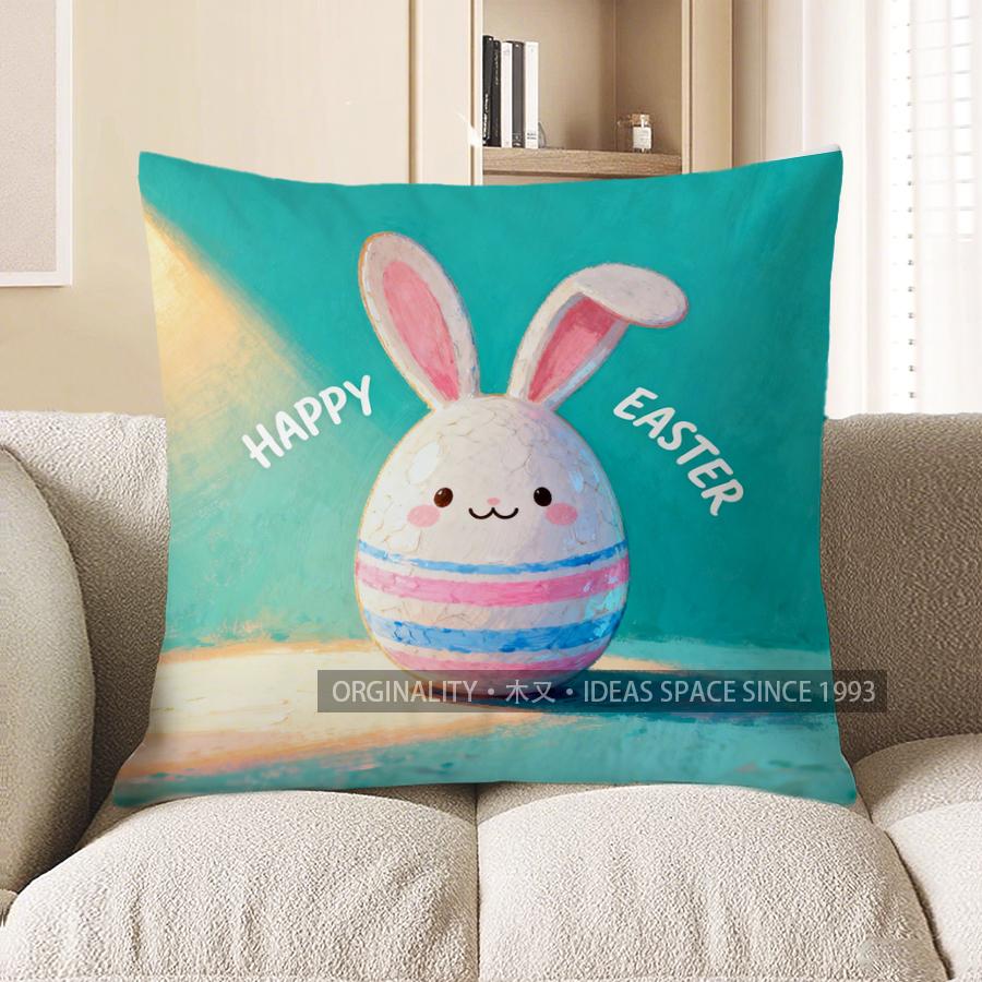 2D Cute Easter Bunny Egg Happy Decorative Pillow Pattern Cushion Cover Suitable For Sofa Bedroom Car Pillow Cover 40x40cm
2D Cute Easter Bunny Egg Happy Decorative Pillow Pattern Cushion Cover Suitable For Sofa Bedroom Car Pillow Cover 40x40cm