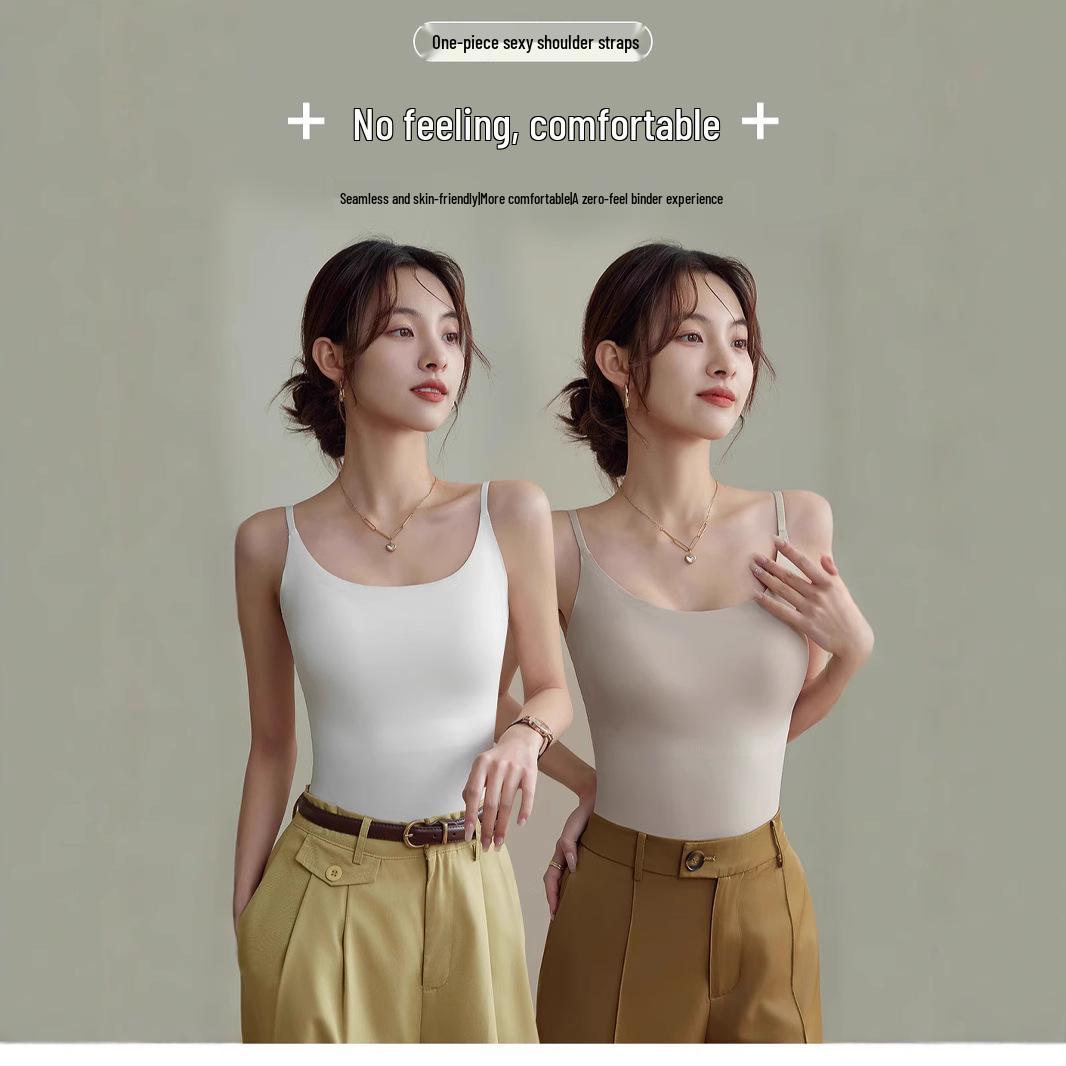 Seamless Ice Silk Camisole with Chest Pads – Women s Long Slimming Base Layer Top. L 50-60 kg
Seamless Ice Silk Camisole with Chest Pads – Women s Long Slimming Base Layer Top. L 50-60 kg