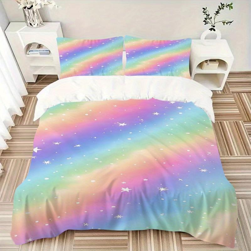 3pcs Rainbow Stars Bedding Set Down Comforter Cover and Pillowcases, Suitable for All Seasons(No Insert)-0729004 135x200cm
3pcs Rainbow Stars Bedding Set Down Comforter Cover and Pillowcases, Suitable for All Seasons(No Insert)-0729004 135x200cm