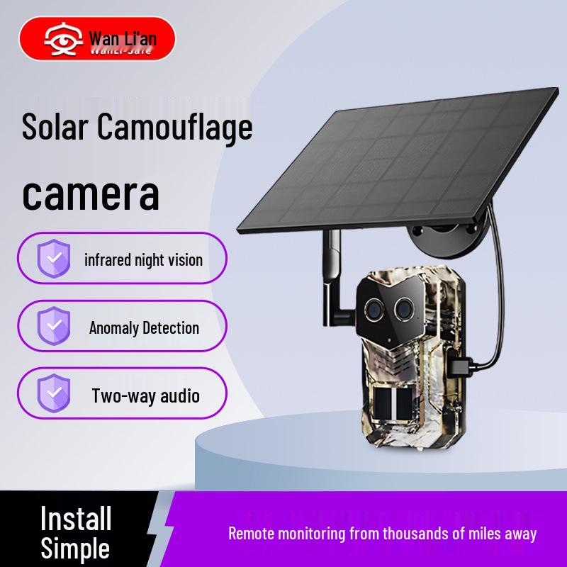Camouflage Solar-Powered Outdoor Surveillance Camera with Infrared Detection and Alarm H8-4G EU Version - Single Lens
Camouflage Solar-Powered Outdoor Surveillance Camera with Infrared Detection and Alarm H8-4G EU Version - Single Lens