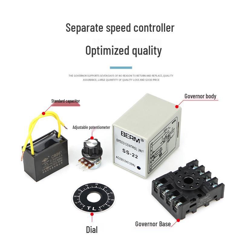 Beimei SS-22 Single-Phase AC 220V Motor Speed Controller Low Voltage
Beimei SS-22 Single-Phase AC 220V Motor Speed Controller Low Voltage