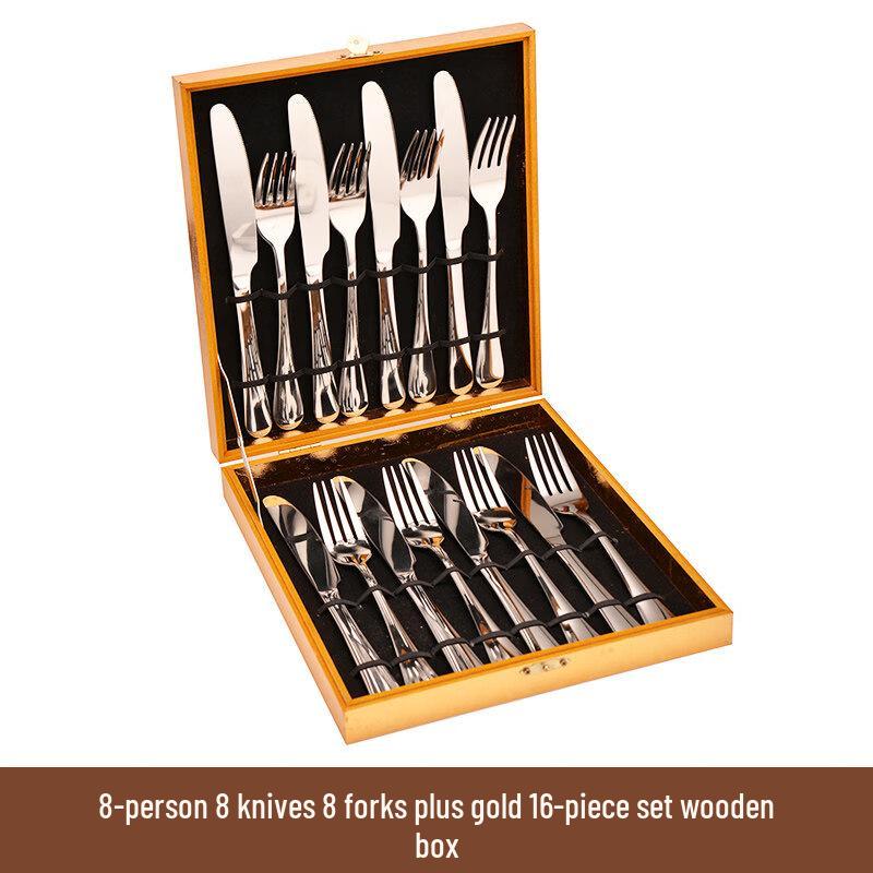 Ruhan 16-Piece Stainless Steel Cutlery Set with Steak Tongs
Ruhan 16-Piece Stainless Steel Cutlery Set with Steak Tongs