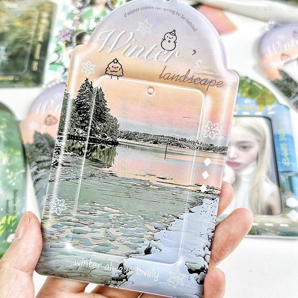 Four Seasons Photocard Display Protector Thickened Multifunction 3 Inch Card Case Pouch PVC Cute Backpack Pendant Students
Four Seasons Photocard Display Protector Thickened Multifunction 3 Inch Card Case Pouch PVC Cute Backpack Pendant Students