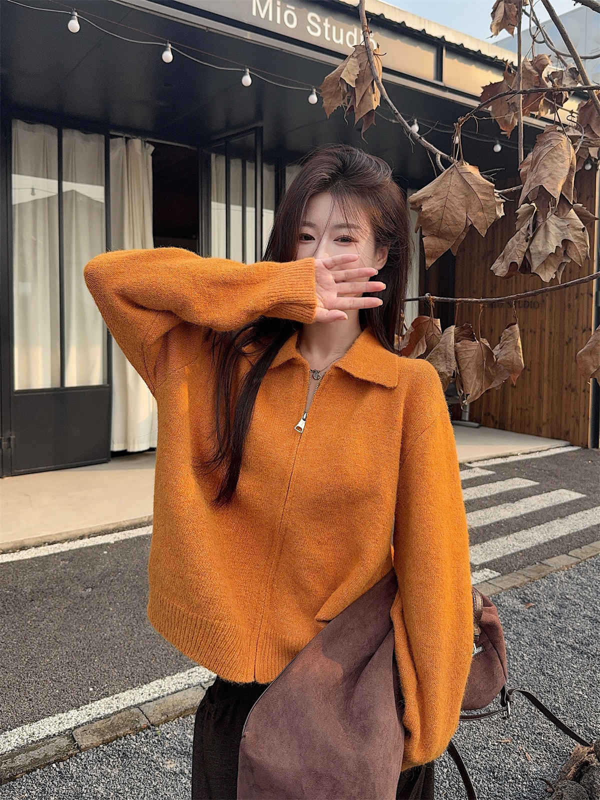 Commuter versatile relaxation knitted top cardigan women s autumn and winter zipper olo collar stacked casual sweater jacket L оранжевый
Commuter versatile relaxation knitted top cardigan women s autumn and winter zipper olo collar stacked casual sweater jacket L оранжевый