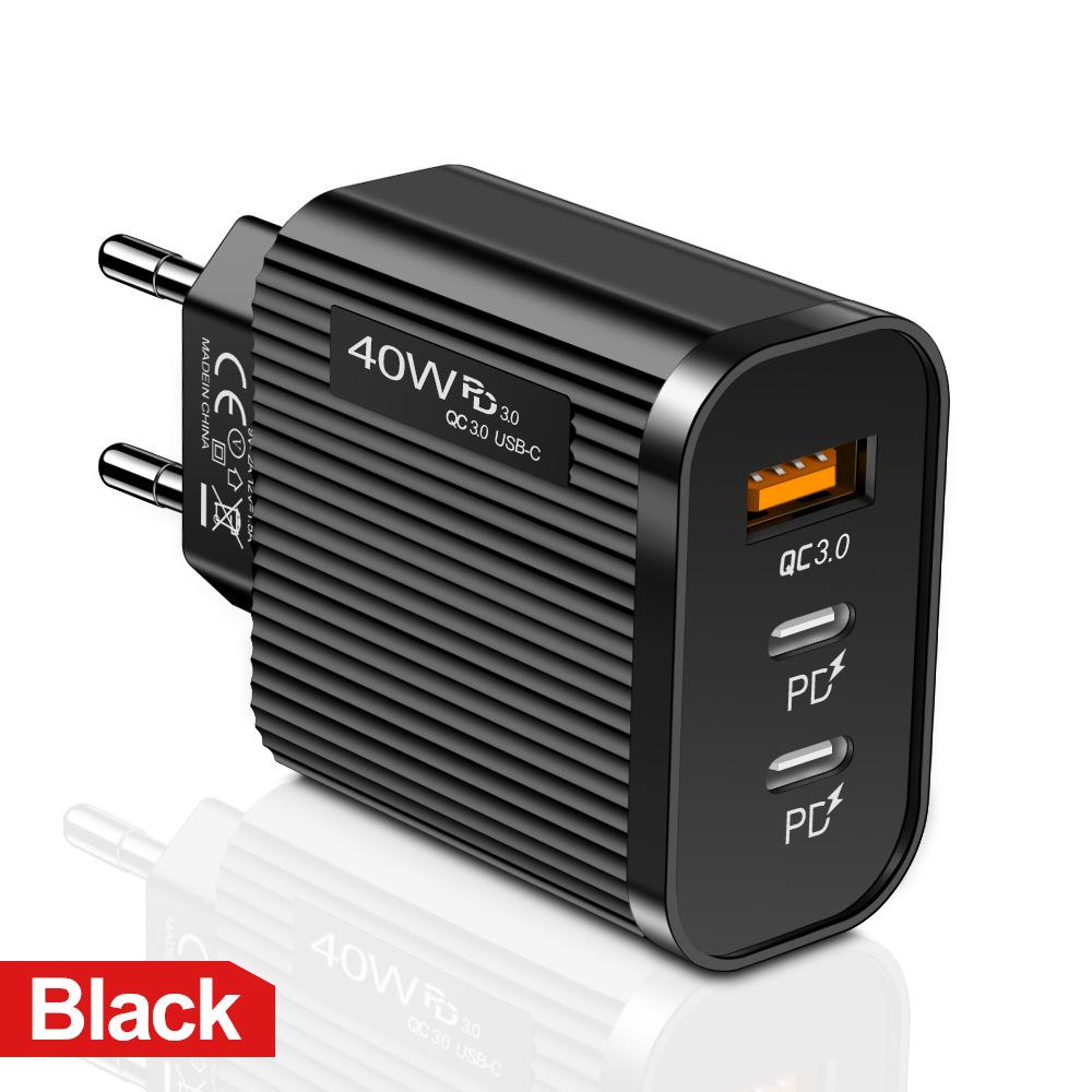 Multiport Striped USB+2PD Type-C Mobile Phone Charger with US/EU Travel Adapter
Multiport Striped USB+2PD Type-C Mobile Phone Charger with US/EU Travel Adapter