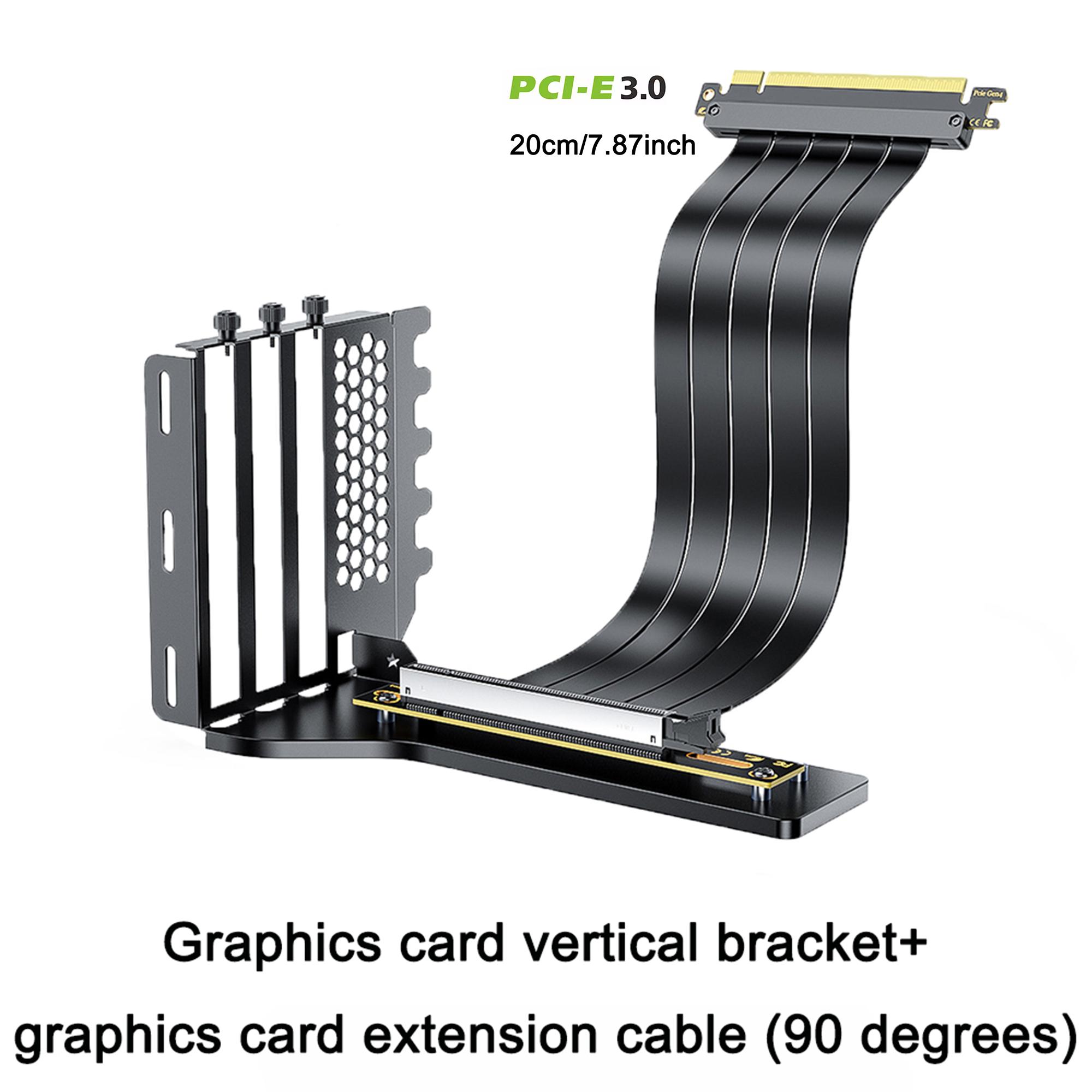 Вертикальний кронштейн для кріплення відеокарти PCI-E 3.0 200 мм Тримач подовжувача PCI-E 4.0 x16 Комплект кронштейнів для кріплення GPU
Вертикальний кронштейн для кріплення відеокарти PCI-E 3.0 200 мм Тримач подовжувача PCI-E 4.0 x16 Комплект кронштейнів для кріплення GPU