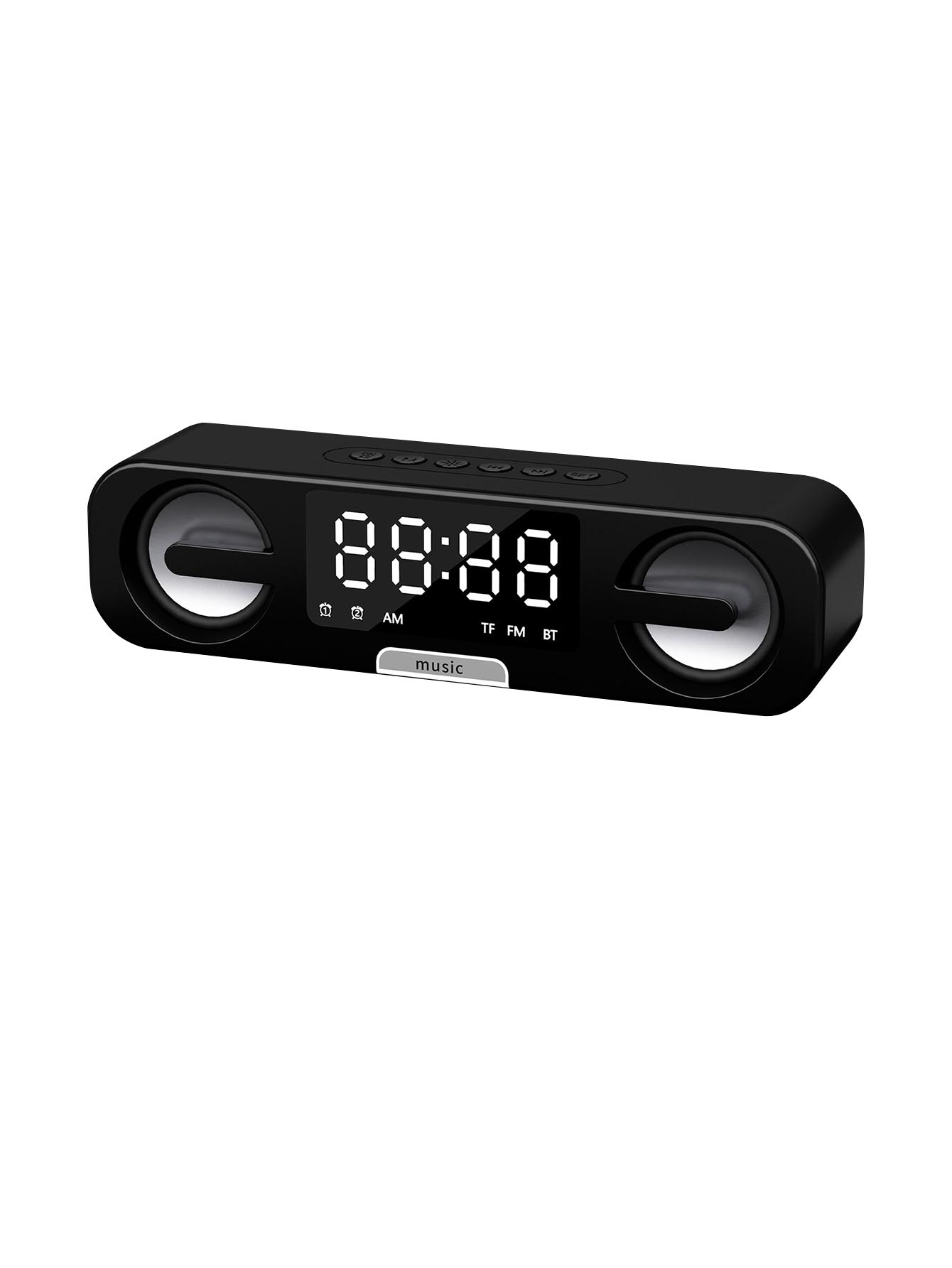 3-in-1 Smart Mirror Alarm Clock with Bluetooth Speaker & FM Radio, LED Display with Dimmer, Modern Bedside Table Clock чорний
3-in-1 Smart Mirror Alarm Clock with Bluetooth Speaker & FM Radio, LED Display with Dimmer, Modern Bedside Table Clock чорний