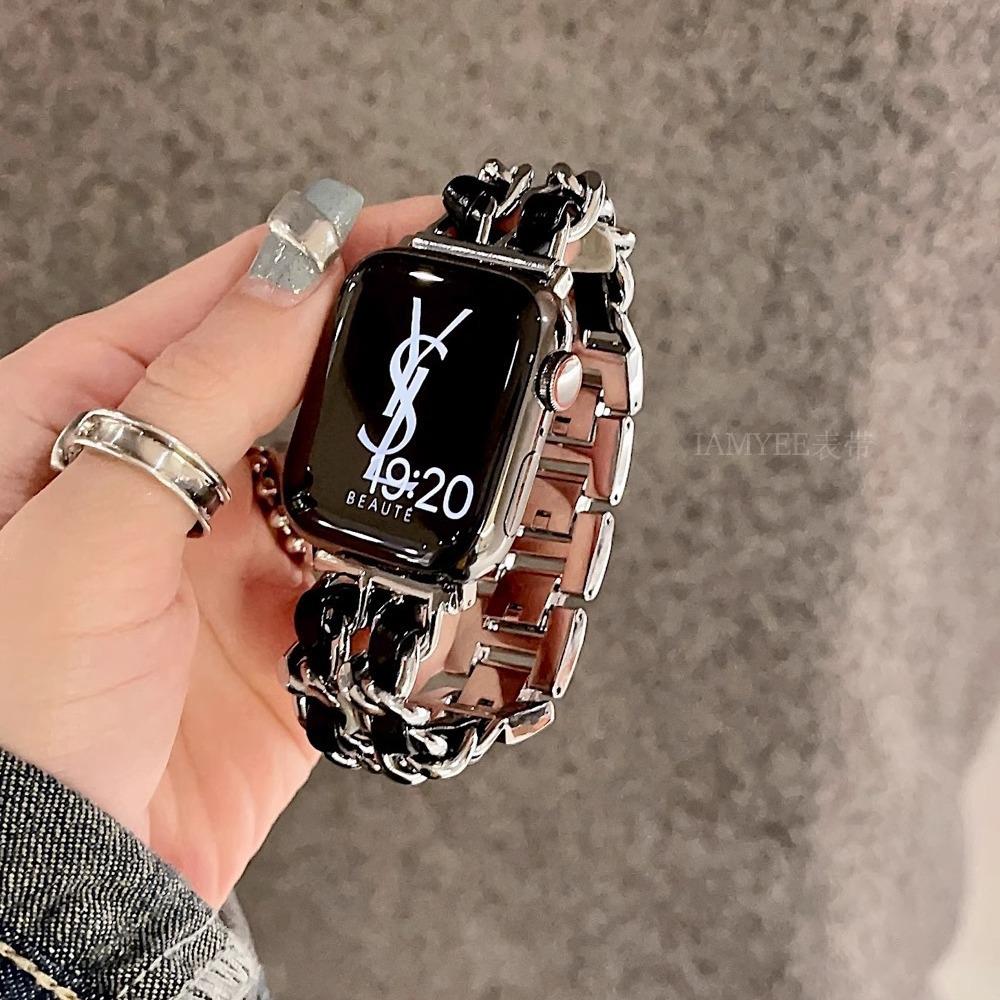 Chic Double Chain Denim Strap for Apple Watch Ultra/SE 987654 38/40/41 mm золотий/чорний
Chic Double Chain Denim Strap for Apple Watch Ultra/SE 987654 38/40/41 mm золотий/чорний