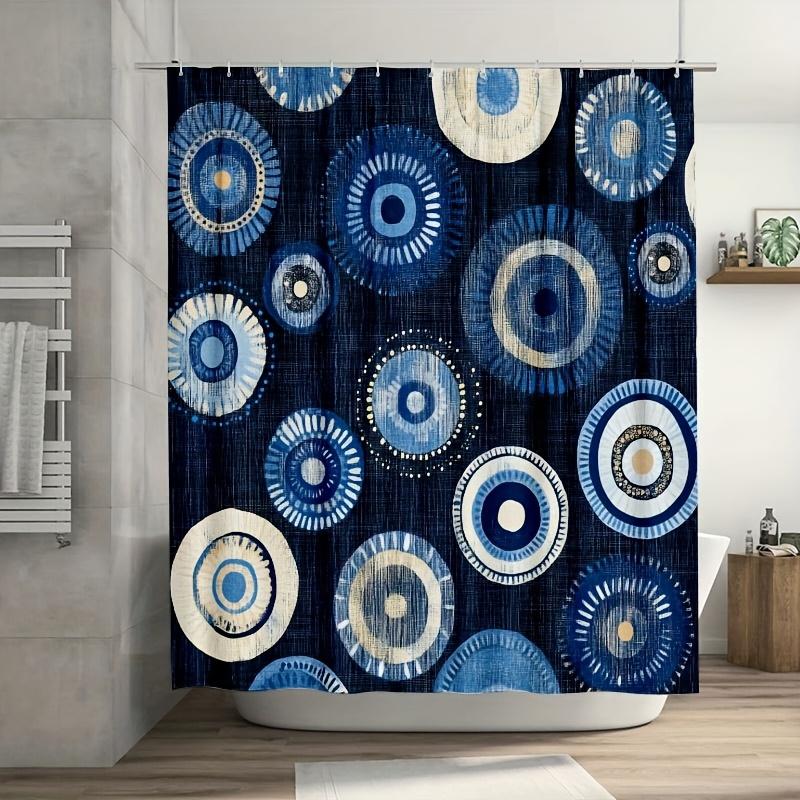1pc Geometric Blue Curtain, Concentric Circles, 71x71 Inch, Durable Polyester, Easy-Clean, Plastic Hooks, Bath/Window Decor W90xH180cm
1pc Geometric Blue Curtain, Concentric Circles, 71x71 Inch, Durable Polyester, Easy-Clean, Plastic Hooks, Bath/Window Decor W90xH180cm