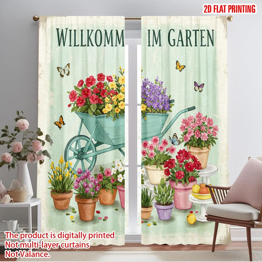 2pcs 2D flat printing Drapes Welcome Garden Butterflies Flowers Polyester Without Electricity Seasonal Party & Holiday Decor Use 52.50×116.00 CM 2pcs
2pcs 2D flat printing Drapes Welcome Garden Butterflies Flowers Polyester Without Electricity Seasonal Party & Holiday Decor Use 52.50×116.00 CM 2pcs