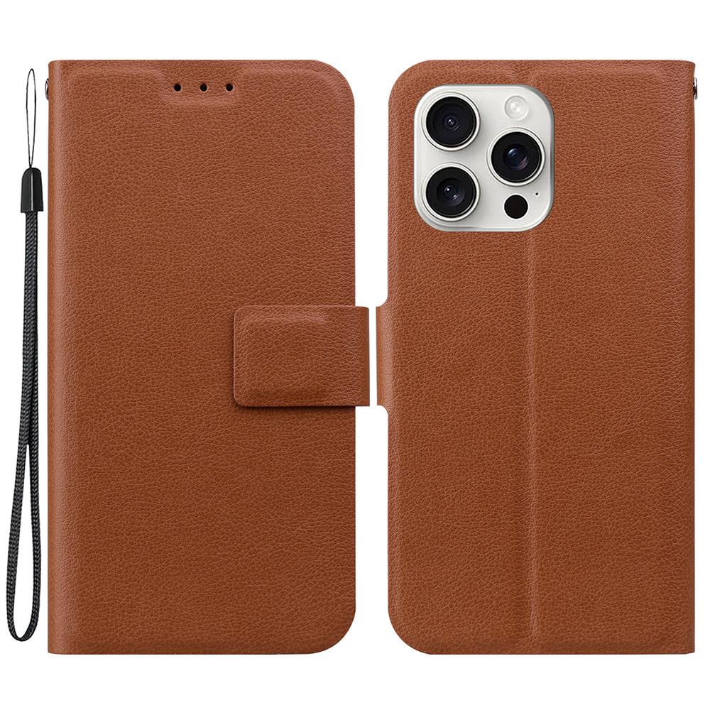 For iPhone 16 Pro Case Ultra-Thin PU Leather+TPU Phone Cover with Card Slot Brown
For iPhone 16 Pro Case Ultra-Thin PU Leather+TPU Phone Cover with Card Slot Brown