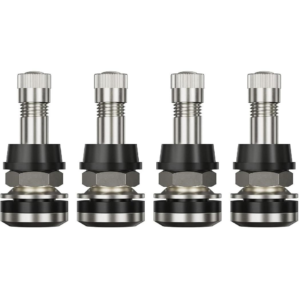 4PCS TR416 Valve Stems, Metal High Pressure Tire Valve Stems Outer Mount, Car Motorcycle Valves Stem for Tubeless Tires, Fits 0.453 and 0.625 Rim
4PCS TR416 Valve Stems, Metal High Pressure Tire Valve Stems Outer Mount, Car Motorcycle Valves Stem for Tubeless Tires, Fits 0.453 and 0.625 Rim