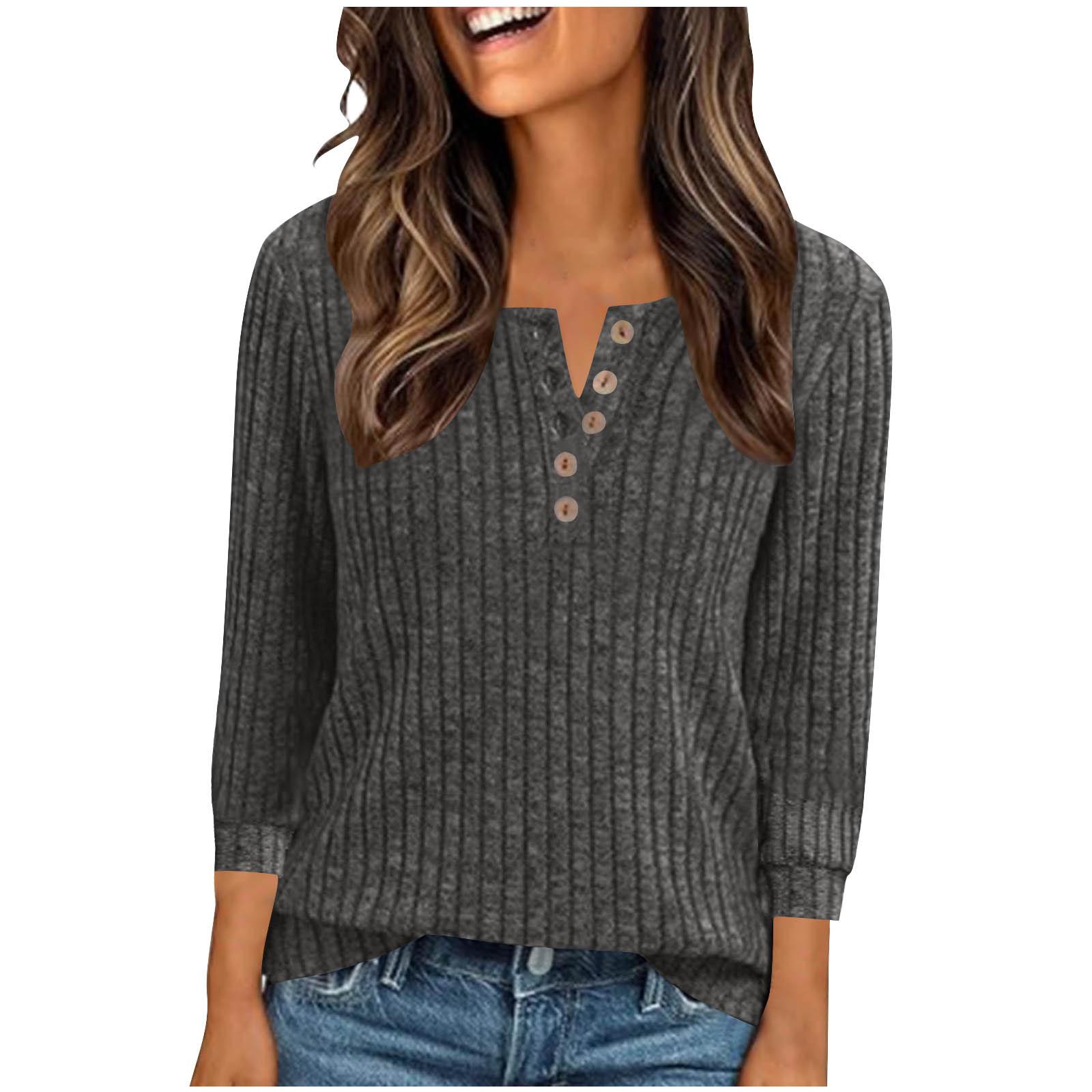 Women s Fashion Casual Button-Up V-Neck Knit Loose-Fit Three-Quarter Sleeve Top XXL
Women s Fashion Casual Button-Up V-Neck Knit Loose-Fit Three-Quarter Sleeve Top XXL