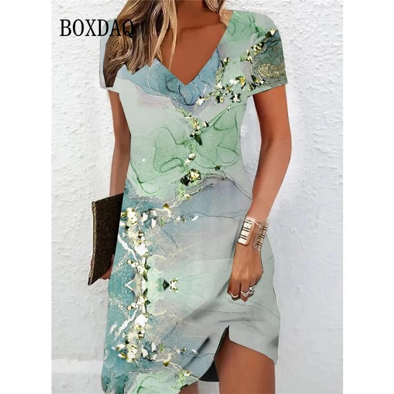 Women s Casual Dress Summer 2024 Marble Print V Neck Short Sleeve Midi Dress Tie Dye Drawing Fashion Plus Size Dress Vestidos 6XL
Women s Casual Dress Summer 2024 Marble Print V Neck Short Sleeve Midi Dress Tie Dye Drawing Fashion Plus Size Dress Vestidos 6XL