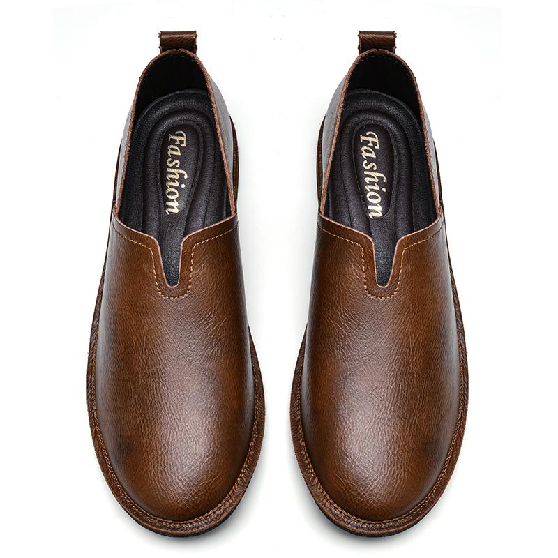 Мода Горячие продажи Деловые Формальные Мужские туфли на плоской подошве Повседневные мужские минималистичный стиль Удобные для вождения уличные для вечеринок мужские ш 47 коричневый