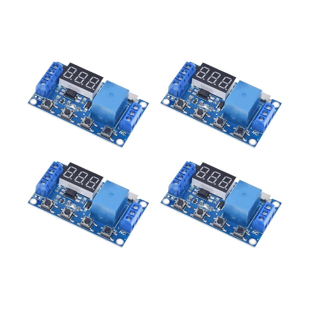 4Pcs Time Relay DC 6V-30V Timer-Relay Module Trigger Cycle Delay Timer-Switch Time Relay Electronic Components China Mainland
4Pcs Time Relay DC 6V-30V Timer-Relay Module Trigger Cycle Delay Timer-Switch Time Relay Electronic Components China Mainland