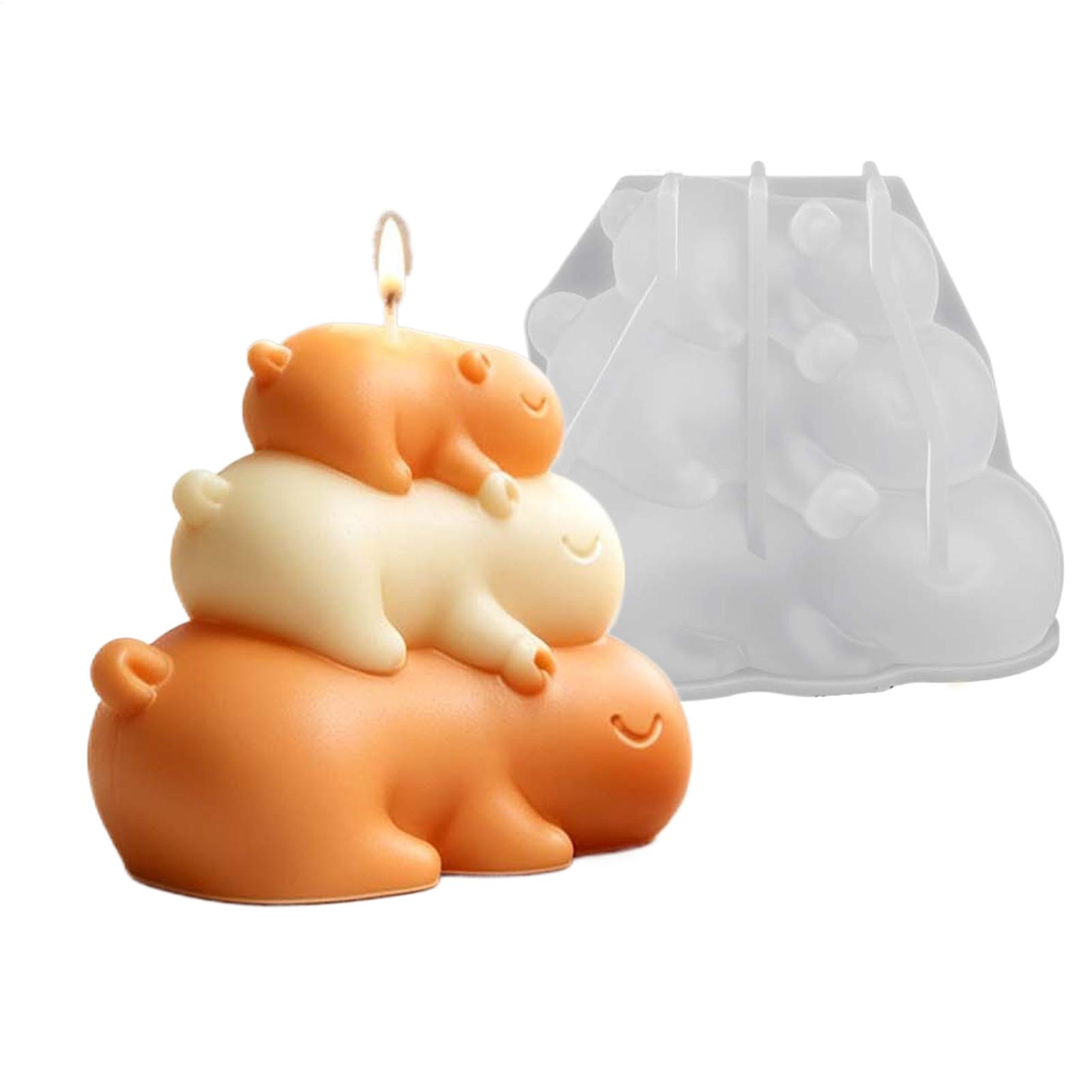 Candle Molds Stacked Capybaras Easy Release Baking Candle Making Funny Silicone Mold for Wax Resin Epoxy Plaster Clay Soap Candy CN
Candle Molds Stacked Capybaras Easy Release Baking Candle Making Funny Silicone Mold for Wax Resin Epoxy Plaster Clay Soap Candy CN