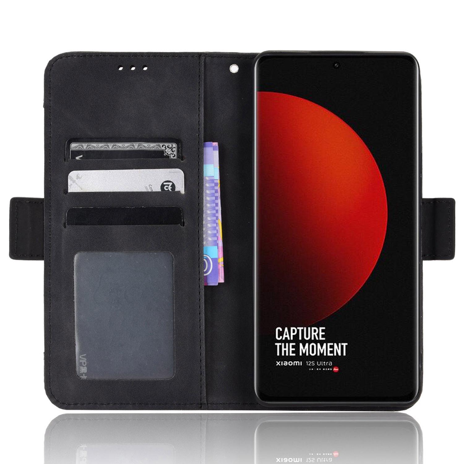 For Xiaomi 12S Ultra 5G Multiple Card Slots Wallet Case PU Leather Stand Feature Magnetic Clasp Shockproof Shell Black
For Xiaomi 12S Ultra 5G Multiple Card Slots Wallet Case PU Leather Stand Feature Magnetic Clasp Shockproof Shell Black
