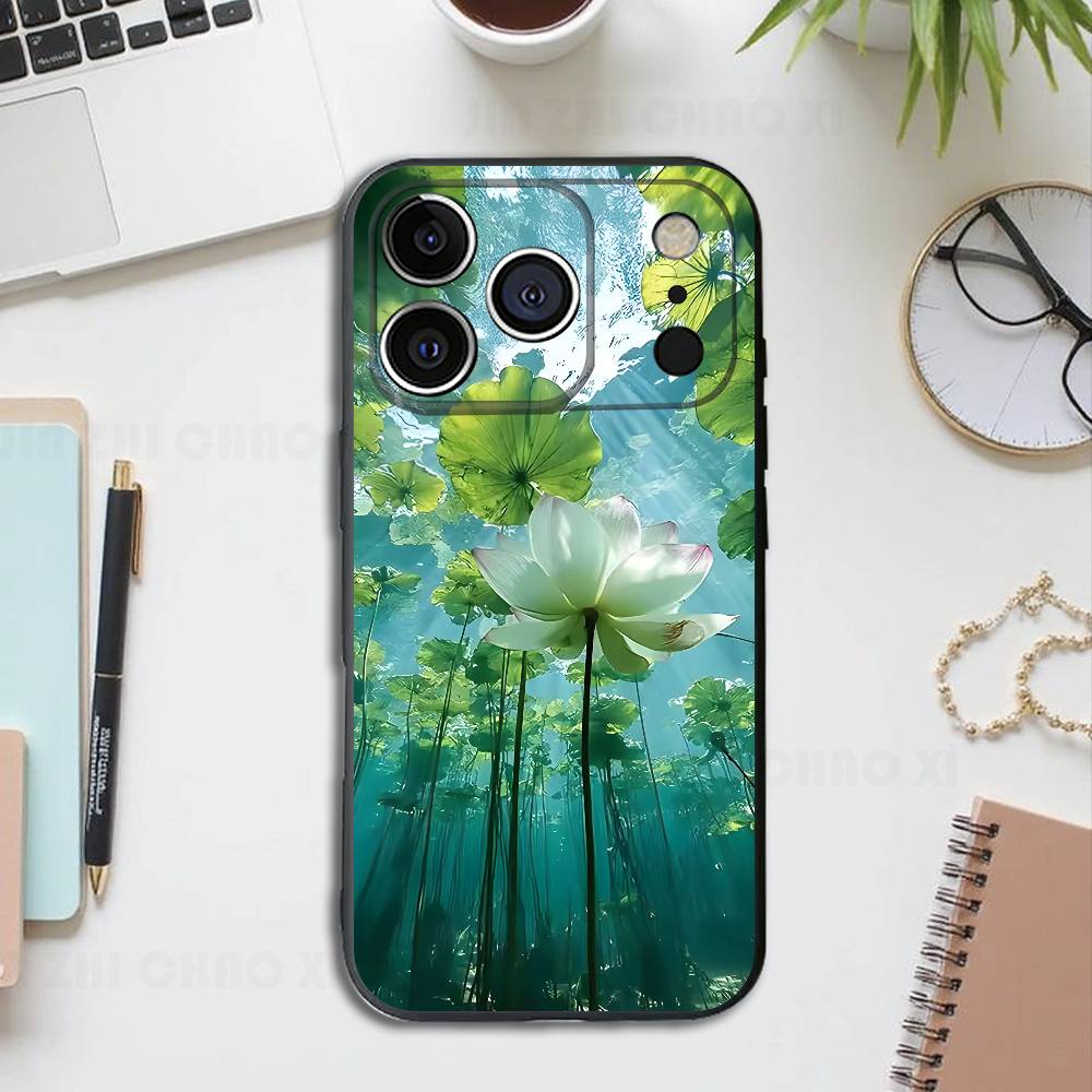 Lotus Flower Silicone Soft Phone Case For IPhone17 16 15 14 13 12 11 Pro Max Plus X XR SE Cover iPhone16
Lotus Flower Silicone Soft Phone Case For IPhone17 16 15 14 13 12 11 Pro Max Plus X XR SE Cover iPhone16