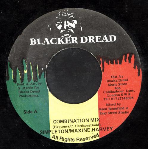 7inch Record SIMPLETON / MAXINE HARVEY - Combination Mix NONE Blacker Dread UK Reggae, Ska & Dub Used
7inch Record SIMPLETON / MAXINE HARVEY - Combination Mix NONE Blacker Dread UK Reggae, Ska & Dub Used