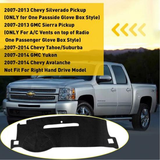 For 2007-13 Chevy Silverado Pickup Dashmat Dash Cover Dashboard Car Interior Pad
For 2007-13 Chevy Silverado Pickup Dashmat Dash Cover Dashboard Car Interior Pad