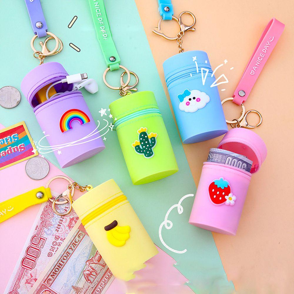 Cute Pattern Coin Pocket Silicone Key Chain Coin Purse Bucket Bag Headphone Storage Bag B
Cute Pattern Coin Pocket Silicone Key Chain Coin Purse Bucket Bag Headphone Storage Bag B