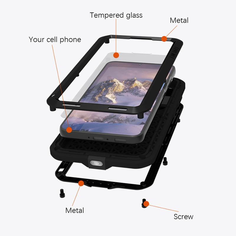 LOVE MEI For Samsung Galaxy S23 Shockproof Anti-drop Phone Case Silicone+Metal Cover with Tempered Glass Film Green
LOVE MEI For Samsung Galaxy S23 Shockproof Anti-drop Phone Case Silicone+Metal Cover with Tempered Glass Film Green