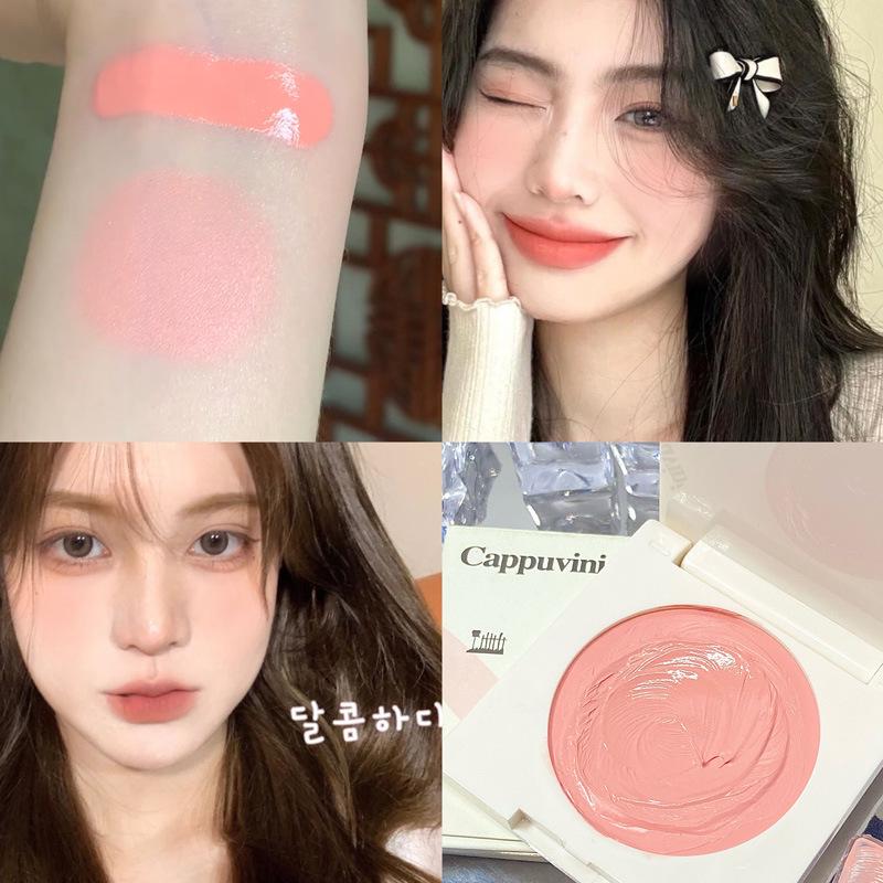 Cappuvini Energetic Peach Matte Cream Blush: Brightens and plumps skin, giving a tender and vibrant look with a hint of purple.
Cappuvini Energetic Peach Matte Cream Blush: Brightens and plumps skin, giving a tender and vibrant look with a hint of purple.