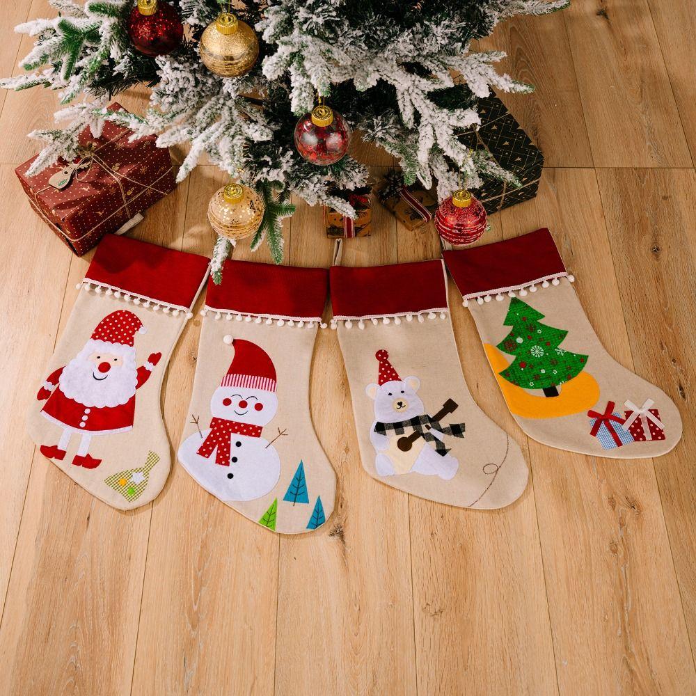 Snowman Large Candy Christmas Stocking Santa Claus Christmas Candy Storage Pouch Children Style 3
Snowman Large Candy Christmas Stocking Santa Claus Christmas Candy Storage Pouch Children Style 3