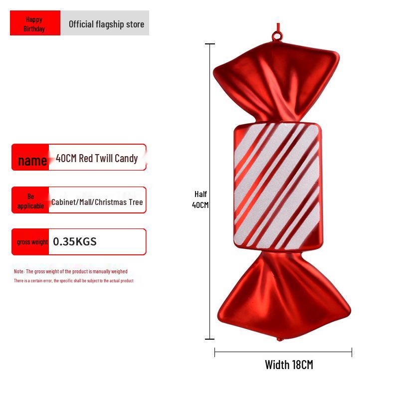40cm Painted Candy Christmas Hanging Ornaments for Photography & Festive Decor
40cm Painted Candy Christmas Hanging Ornaments for Photography & Festive Decor