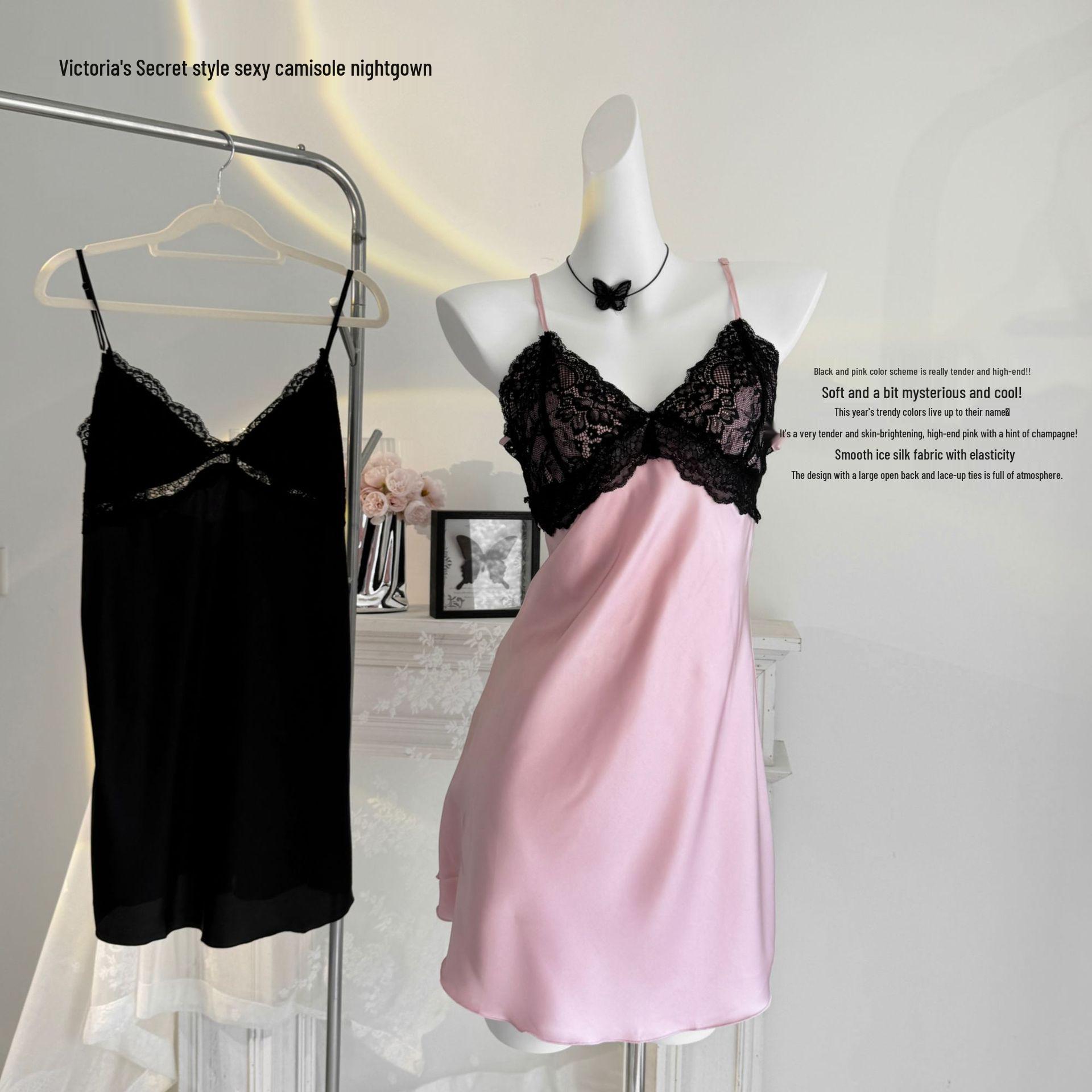 Pink Whisper Sexy Lace Camisole Nightdress - European & American Style, Backless with Chest Pad Large рожевий
Pink Whisper Sexy Lace Camisole Nightdress - European & American Style, Backless with Chest Pad Large рожевий