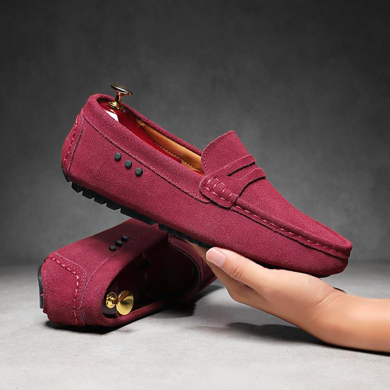 Модная обувь больших размеров, ленивые слипоны, деловой кэжуал, мужская обувь, модная трендовая обувь для вождения, плоская подошва, нескользящая, удобные кожаные лоферы 48 вино красного
Модная обувь больших размеров, ленивые слипоны, деловой кэжуал, мужская обувь, модная трендовая обувь для вождения, плоская подошва, нескользящая, удобные кожаные лоферы 48 вино красного