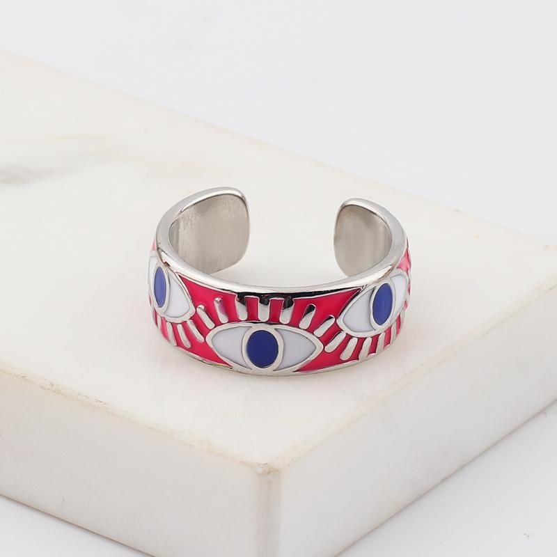 White Pink Blue Enamel Engrave Cute Lovely Turkish Evil Eye Rings Wide Gold Color Eternity Band Rings For Women Drop Shipping free size
White Pink Blue Enamel Engrave Cute Lovely Turkish Evil Eye Rings Wide Gold Color Eternity Band Rings For Women Drop Shipping free size