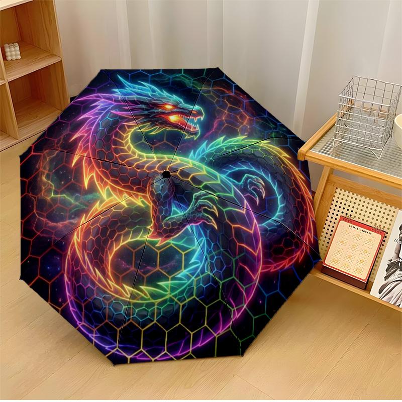 Mystic Dragon with Magic Book Printed umbrella windproof folding umbrella portable sun and rain umbrella suitable for gifting
Mystic Dragon with Magic Book Printed umbrella windproof folding umbrella portable sun and rain umbrella suitable for gifting