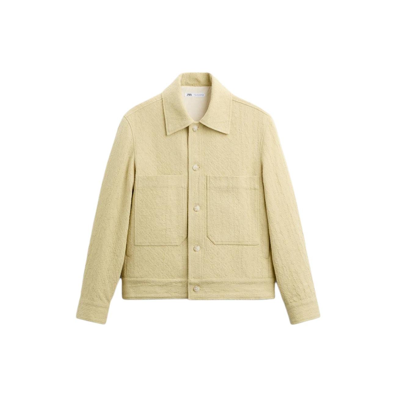 Zara Casual Solid Color Short Work Style Lapel Jacket Men Jackets Light-Green 3057145-511 M
Zara Casual Solid Color Short Work Style Lapel Jacket Men Jackets Light-Green 3057145-511 M