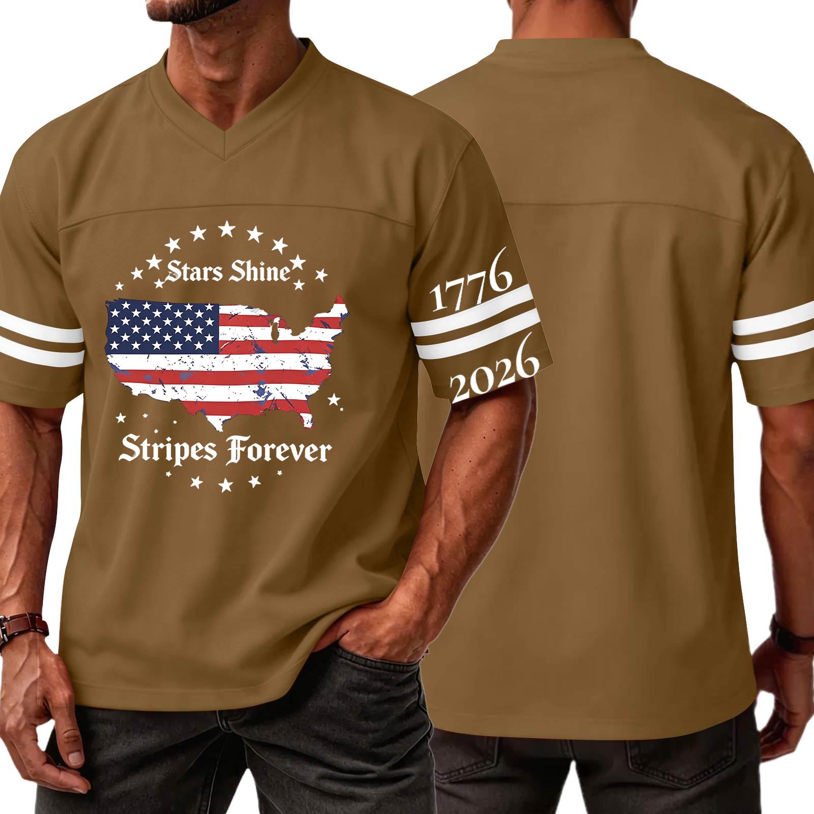 Men s Casual V Neck Short Sleeve Sports Shirt Athletic Top with Graphic Print and Sleeve Stripes Lightweight Comfortable Fit XL коричневый
Men s Casual V Neck Short Sleeve Sports Shirt Athletic Top with Graphic Print and Sleeve Stripes Lightweight Comfortable Fit XL коричневый