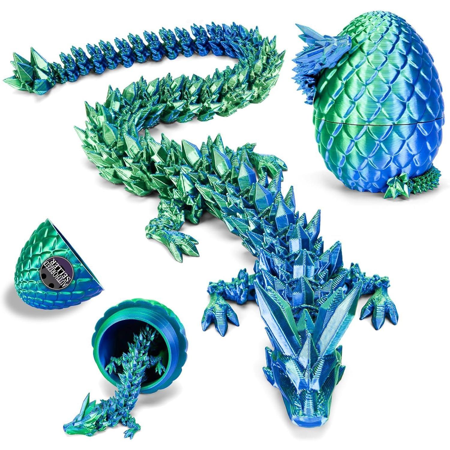 Напечатанное на 3D-принтере яйцо дракона, Яйцо дракона-кристалла-загадки, Фиджет-игрушки B
Напечатанное на 3D-принтере яйцо дракона, Яйцо дракона-кристалла-загадки, Фиджет-игрушки B