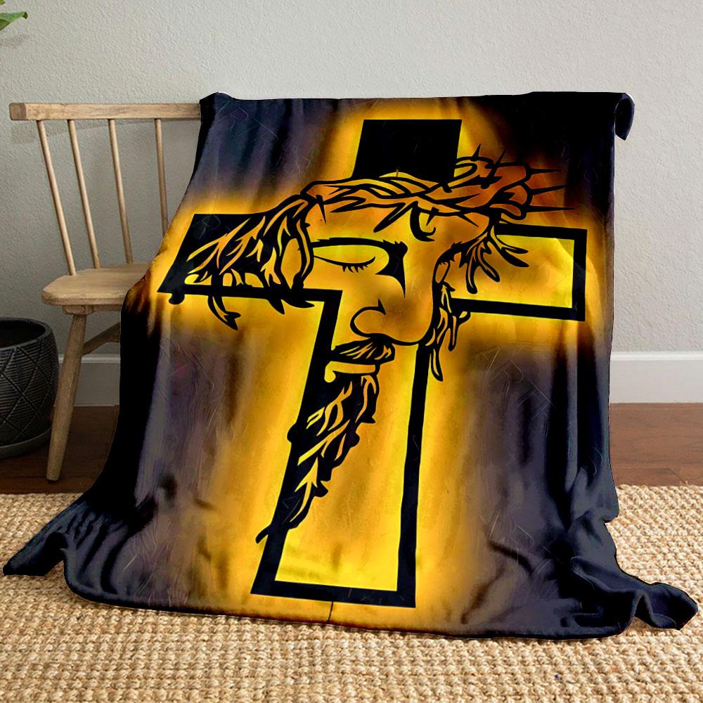 Jesus Cross Crown Pattern Blanket Printed Blanket for Living Room Bed Couch lunch break Soft Cozy Blanket for Friend s festival Gift 80cm x 120cm
Jesus Cross Crown Pattern Blanket Printed Blanket for Living Room Bed Couch lunch break Soft Cozy Blanket for Friend s festival Gift 80cm x 120cm