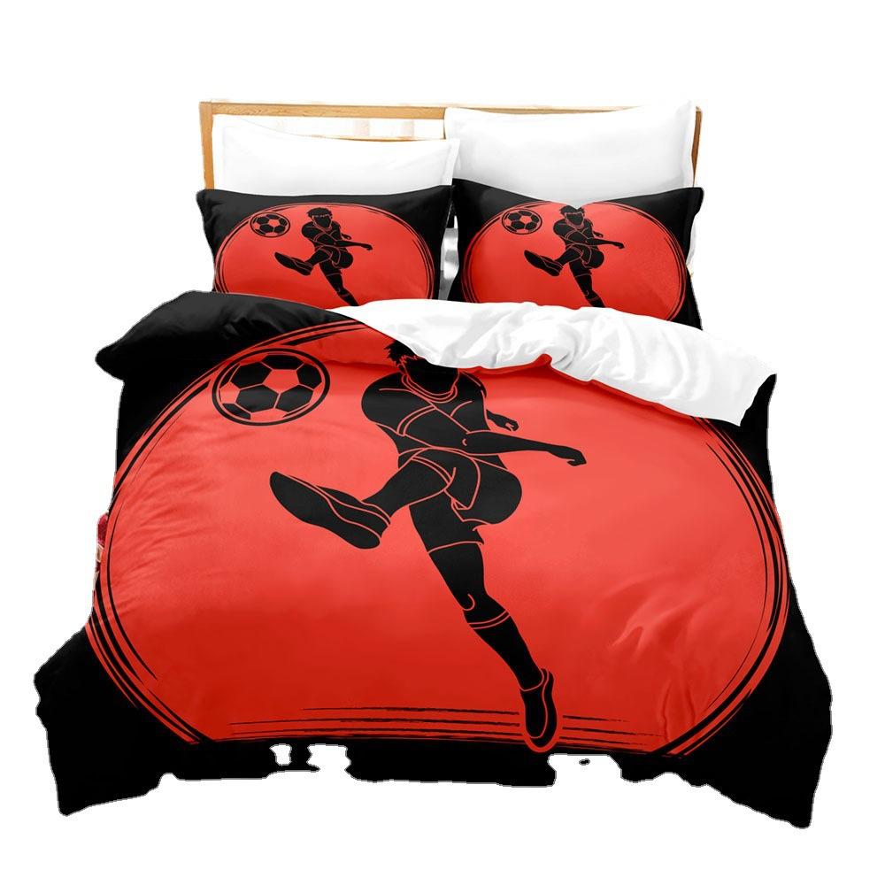Sports Pattern Casual Printing Quilt Cover Pillowcase 3D Digital Printing Three-Piece Set 90*190
Sports Pattern Casual Printing Quilt Cover Pillowcase 3D Digital Printing Three-Piece Set 90*190