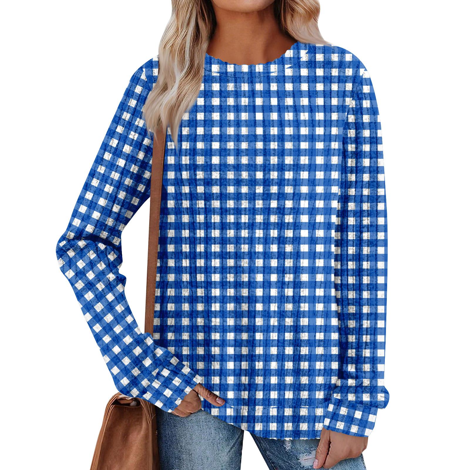 Women s Printed Lightweight Brushed-Cotton Round Neck Top L синій
Women s Printed Lightweight Brushed-Cotton Round Neck Top L синій