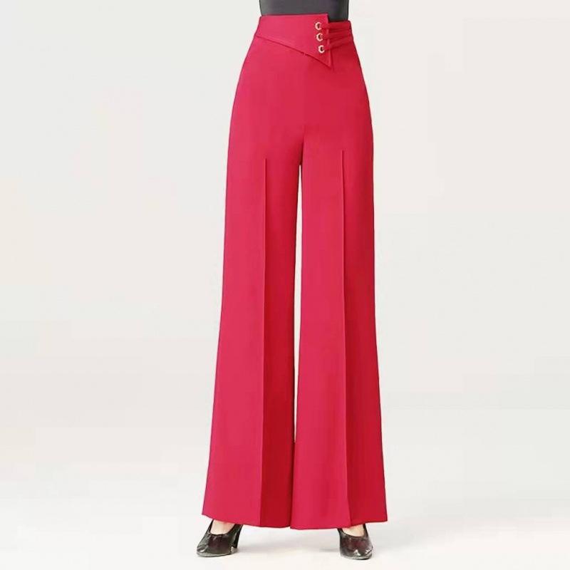 Elegant Women Diamonds Fashion Wide Leg Pants Solid Elastic High Waist Latin Dance Simple Loose Straight New Casual Trousers 4XL червоний
Elegant Women Diamonds Fashion Wide Leg Pants Solid Elastic High Waist Latin Dance Simple Loose Straight New Casual Trousers 4XL червоний
